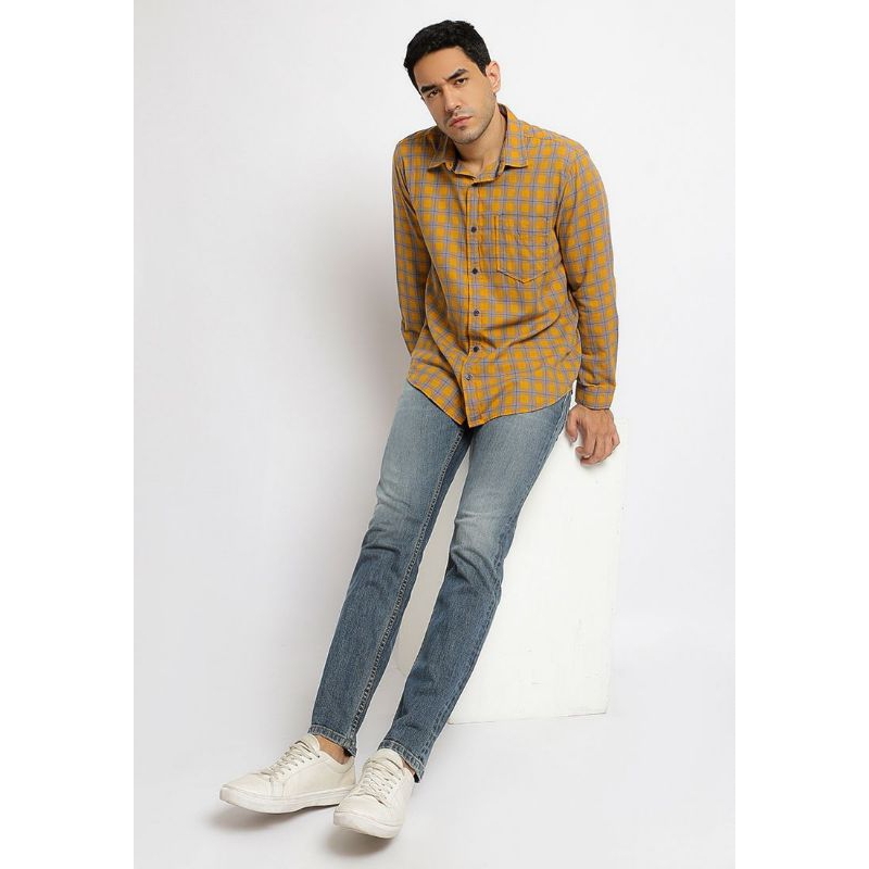 KLL322 ATASAN KEMEJA TANGAN PANJANG PRIA LOIS JEANS ORIGINAL