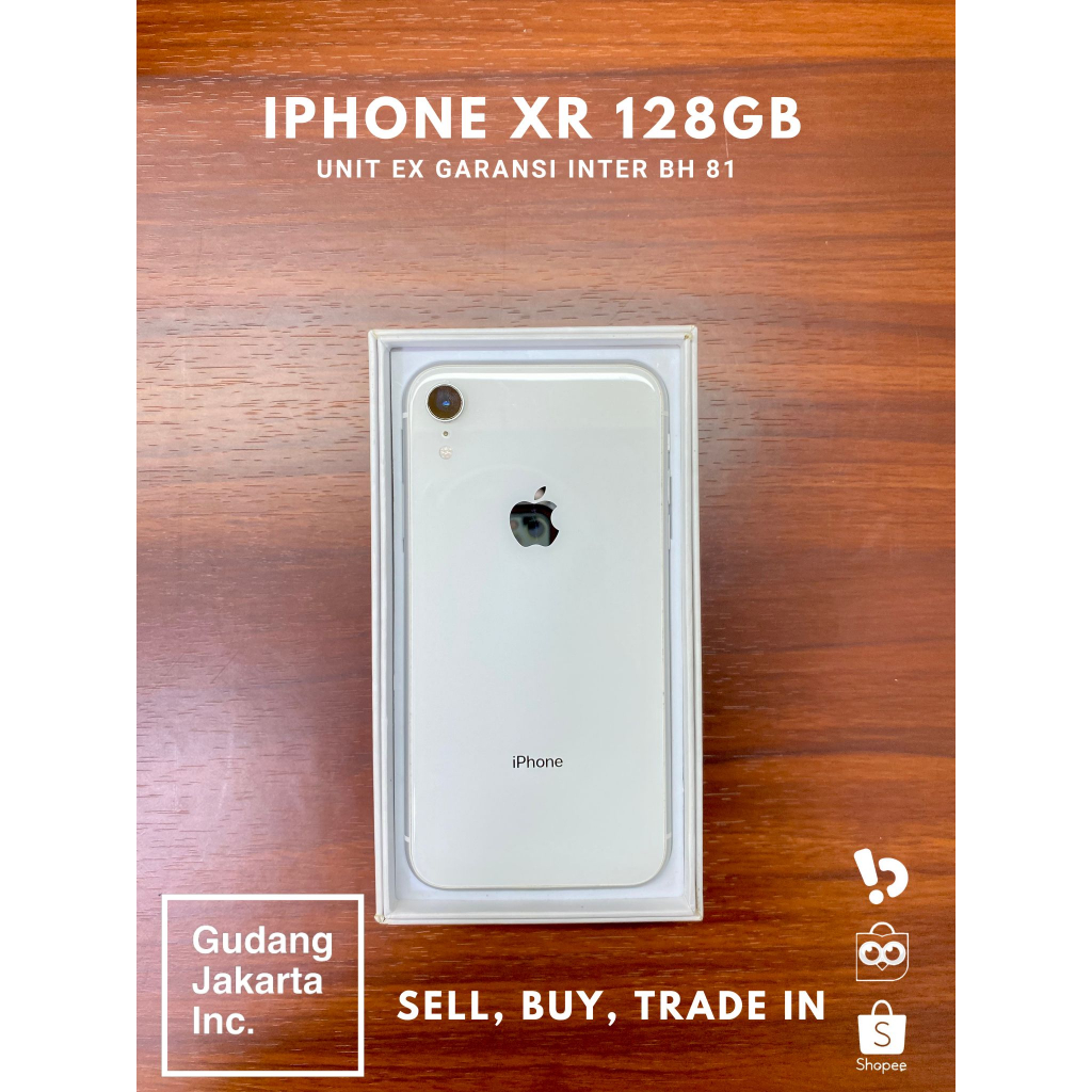 iPhone XR white 128gb inte bh 81 fullset