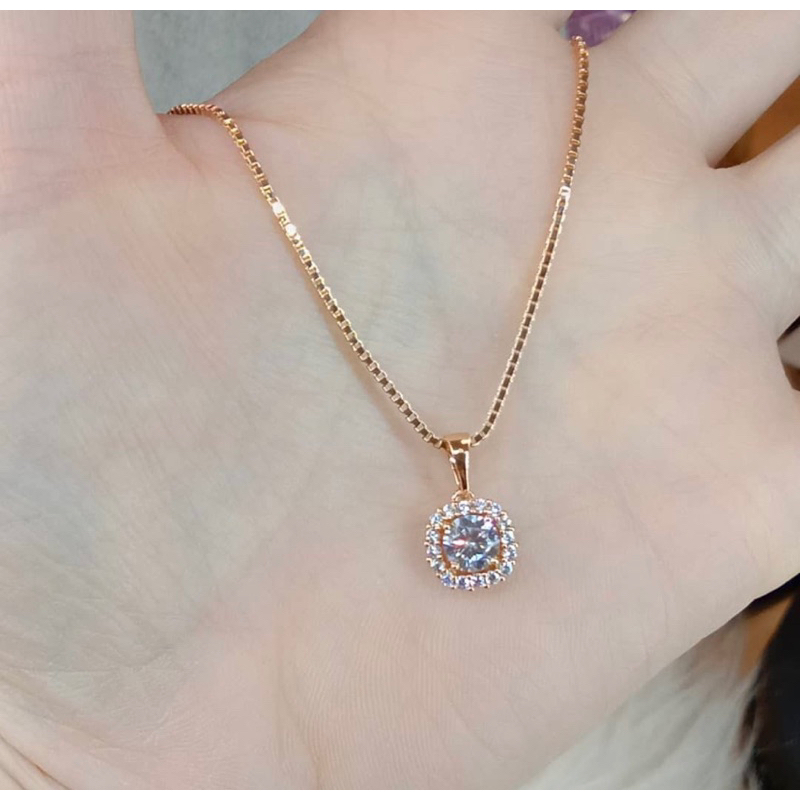 Kalung Titanium Wanita Rantai Itali Model Mirif Perhiasan Emas Asli