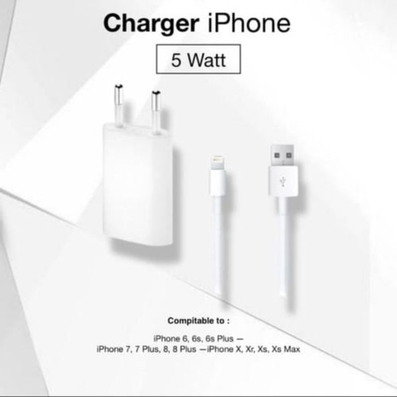 TC / CHARGER IPHONE 5W USB LIGHTENING