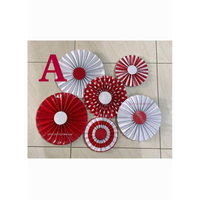 Paper Fan Merah Putih