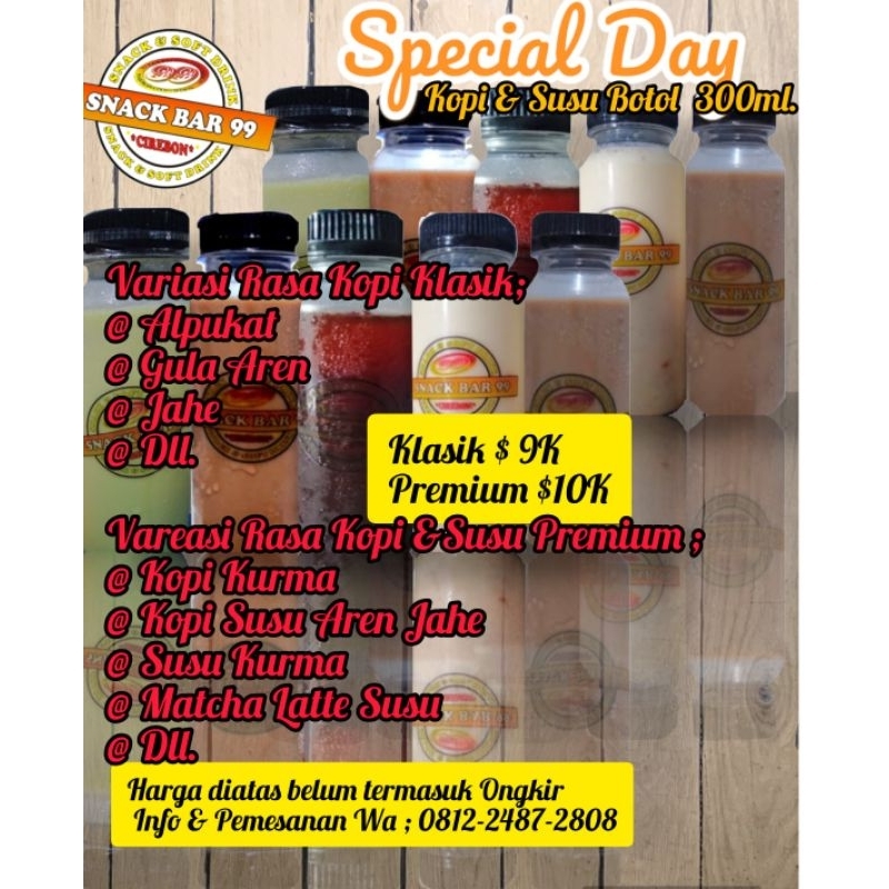 

Kopi & Susu Botol Snack Bar 99