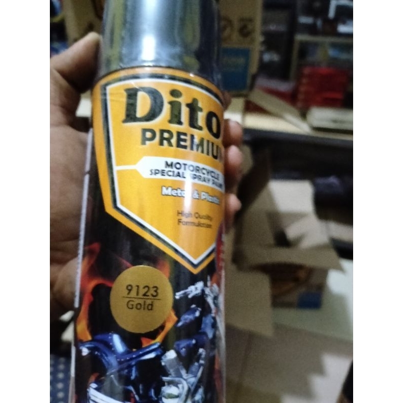 CAT diton premium GOLD kuning emas 9123