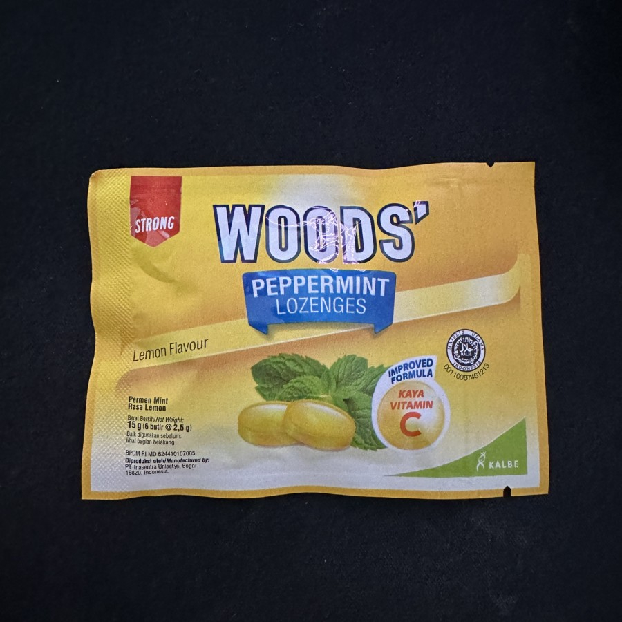 

Woods Permen Peppermint Lozenges Lemon