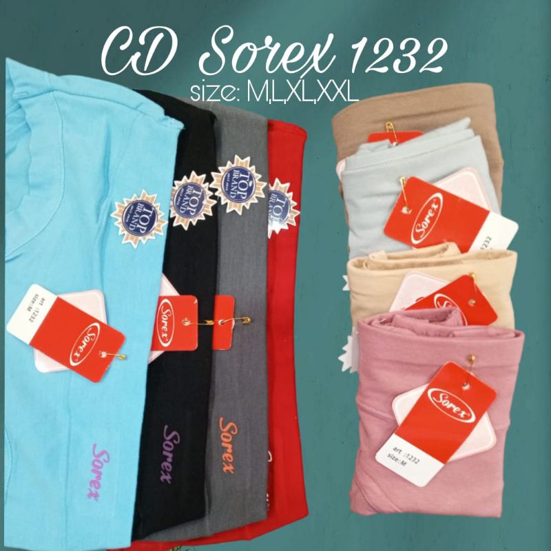 Promo 3Pcs/6Pcs/12Pcs Cd Dewasa Wanita Sorex 1232 Soft Dan Comfort, Cd Wanita Cantik Halus M, L, Xl,