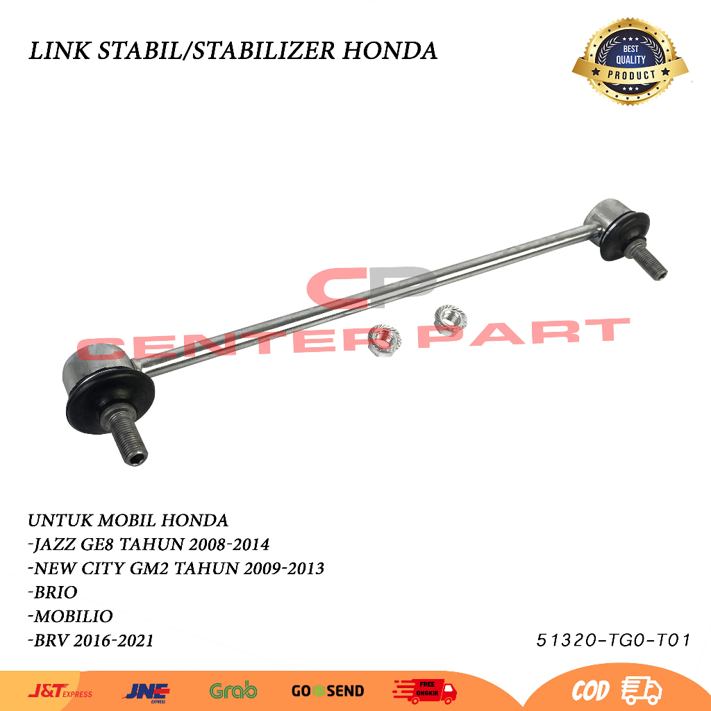link stabil stabilizer link tie rod stabil depan honda jazz s rs 2008 2009 2010 2011 2012 2013 2014 