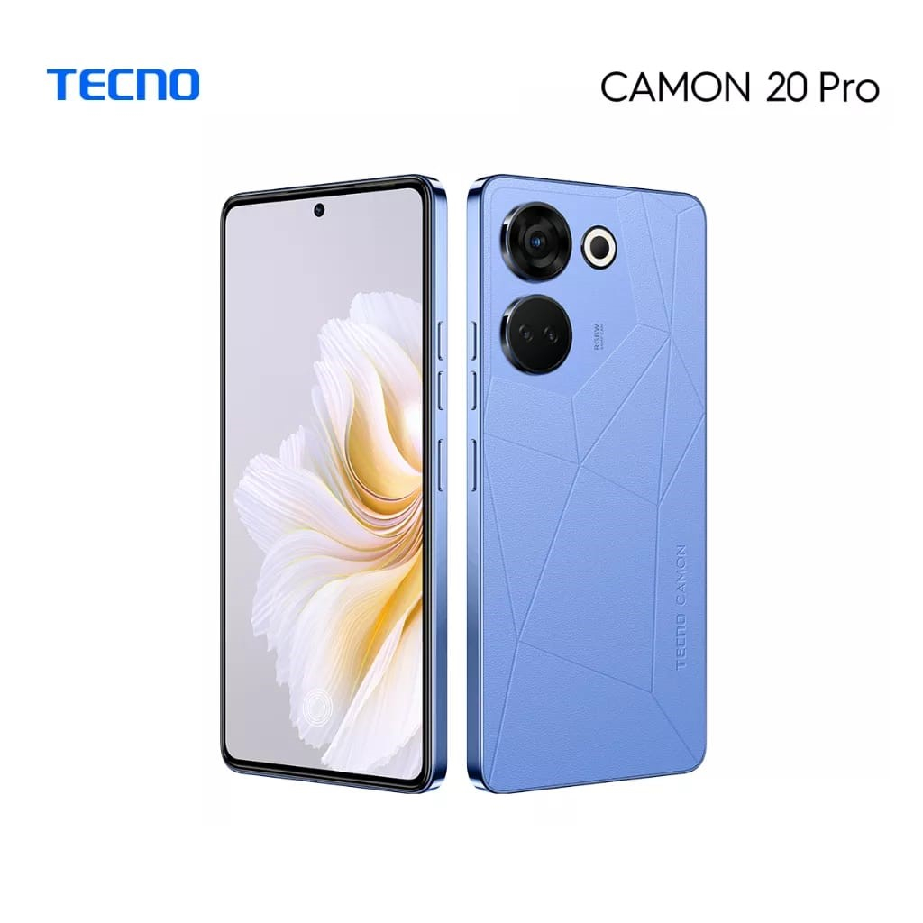 TECNO CAMON 20 pro 8/256GB & 19 Pro 8+5GB* +128GB [Night Camera 64MP+50MP With OIS+EIS]-20PRO BLUE