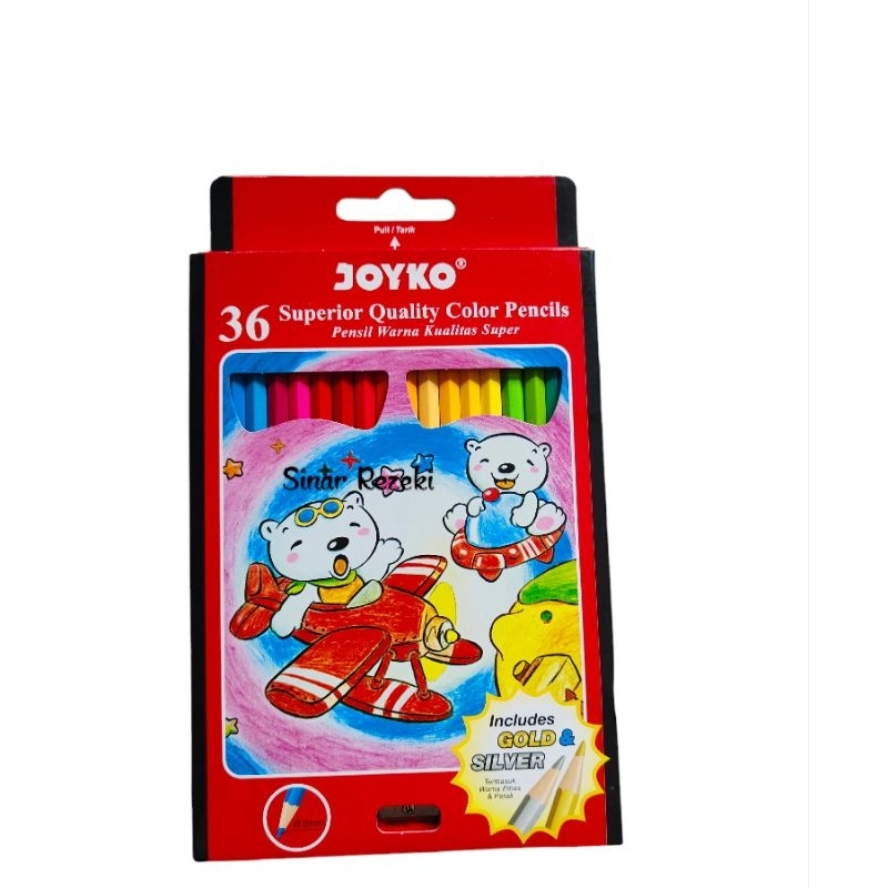 

1 set!! Pensil warna Joyko 36/pensil warna 36/pensil warna