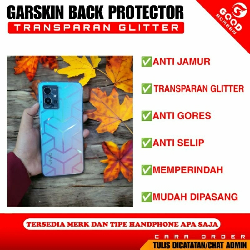 Garskin/Skin Transparan Glitter Anti Jamur ROG ALL SERIES ROG 5 ULTIMATE|ROG PHONE 6D|ROG 6D ULTIMAT