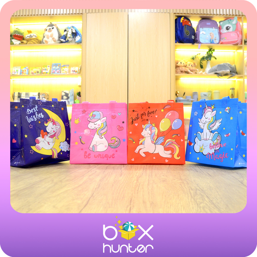 

1 LUSIN TAS SOUVENIR ANAK ANEKA MOTIF 6 & 12 PCS | TAS ULANG TAHUN ANAK, Tas Natal , Tas Hampers | GOODIE BAG