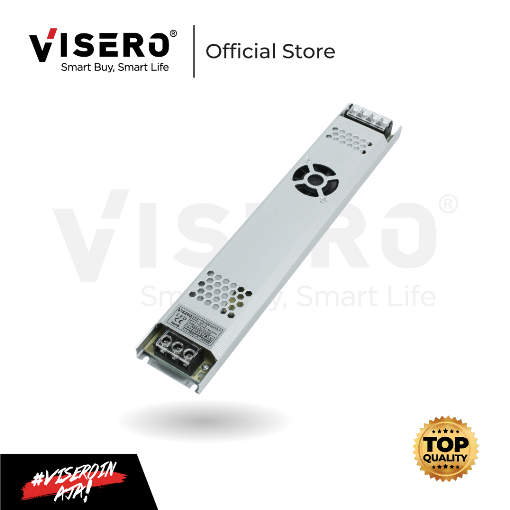 Power Supply LED Slim Visero 25A 12V + Fan - TIDAK BISA MENGGUNAKAN EKSPEDISI J&T