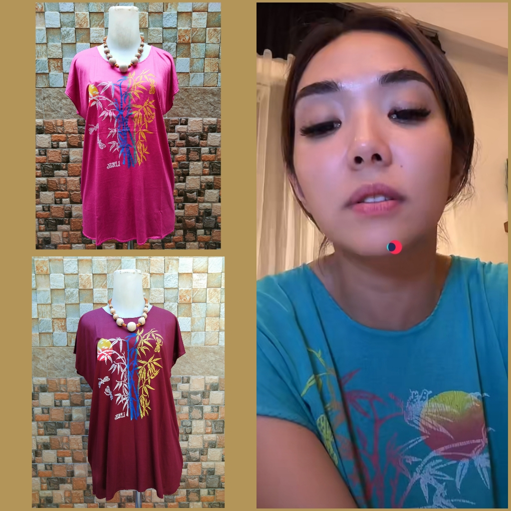 Atasan baju Bambu Bali, Kaos Bali murah, kain halus stretch, pakaian wanita , Baju Tidur , casual dr