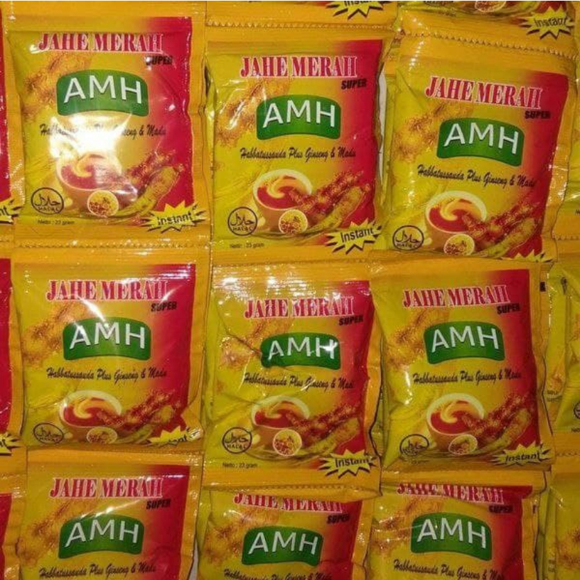 

Jahe merah SUPER AMH BPOM Iklan Sule Original /RENCENG isi 10 SCH, JAHE RATU LEBAH isi 12 Sachset, Promo,Termurah