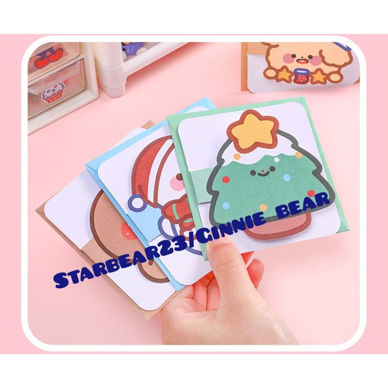

kartu ucapan / Greeting card white Christmas dengan amplop ( CIA 1235 )