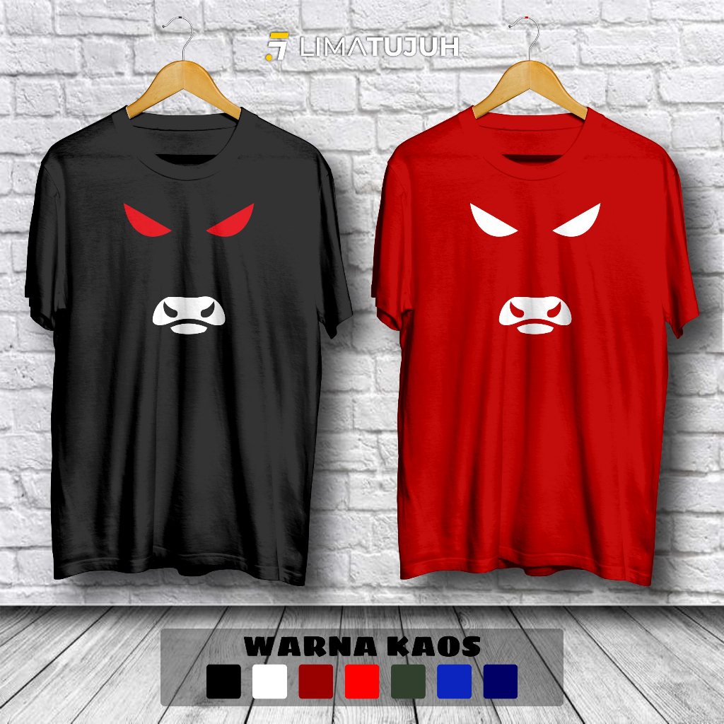 Kaos Banteng Merah PDIP Bahan Premium