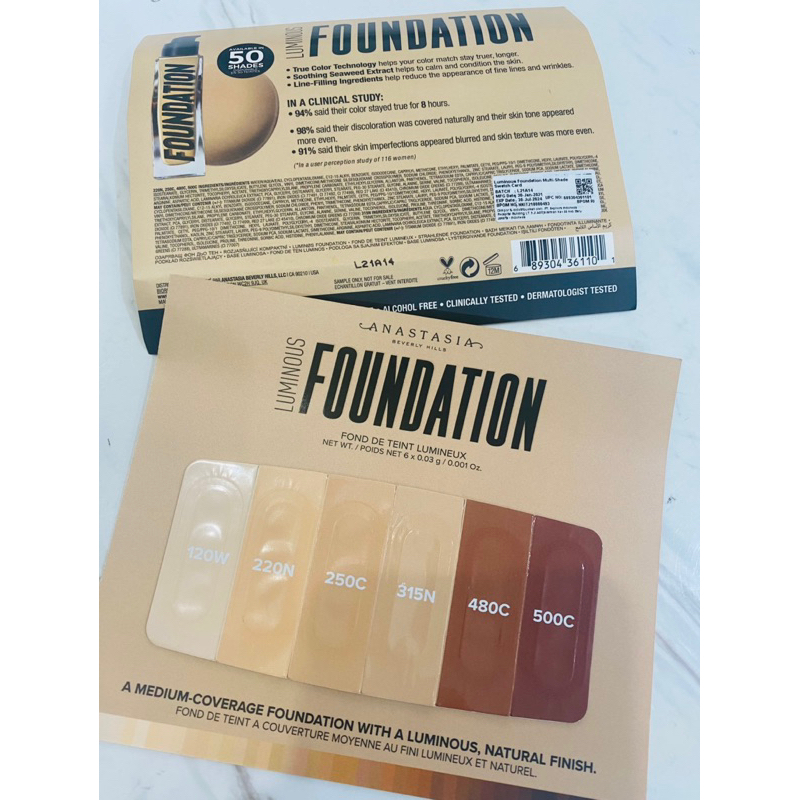ANASTASIA BEVERLY HILLS Luminous Foundation sample sachet