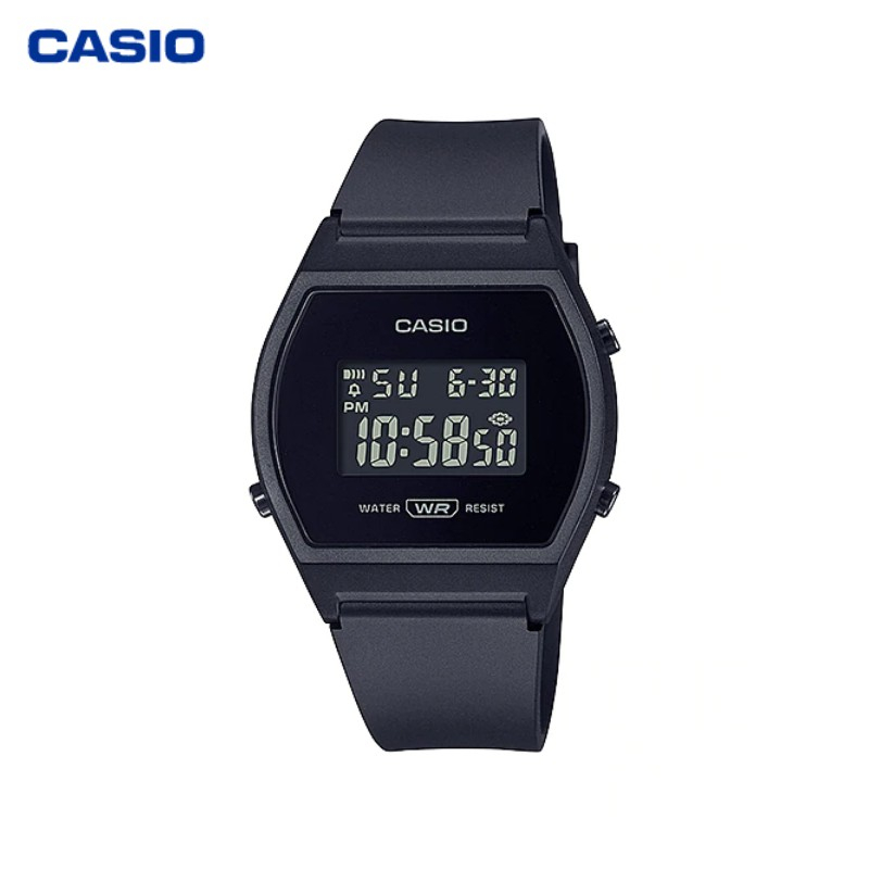 JAM TANGAN WANITA CASIO LW-204-1B ORIGINAL - LW204 HITAM CASIO ORIGINAL