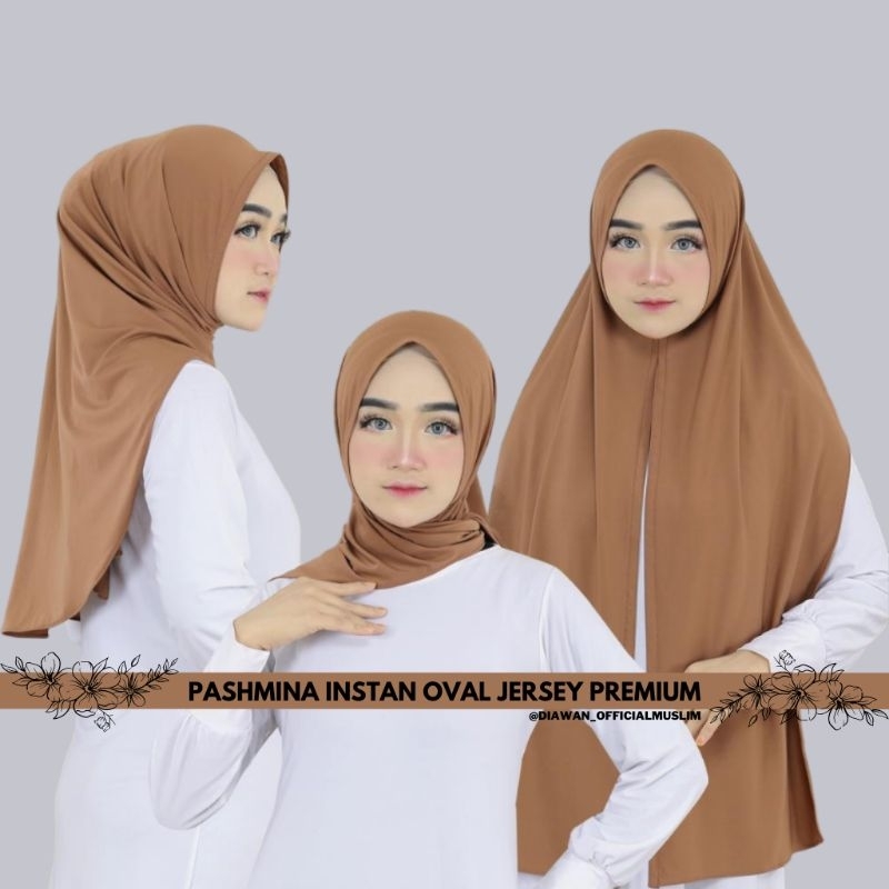 PASHMINA INSTAN OVAL JERSEY PREMIUM/ PASHMINA INSTAN/ JILBAB INSTAN JERSEY /PASHMINA JERSY KOREA