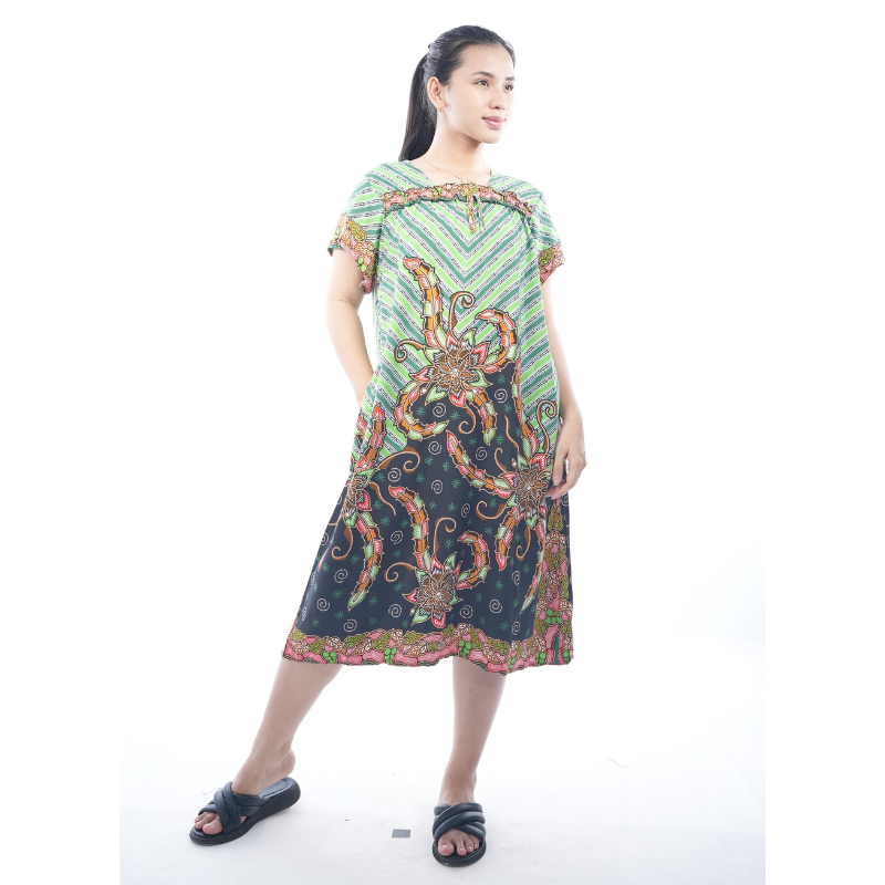 BATIK TRUSMI Daster Batik Pakaian Santai Wanita Larisa