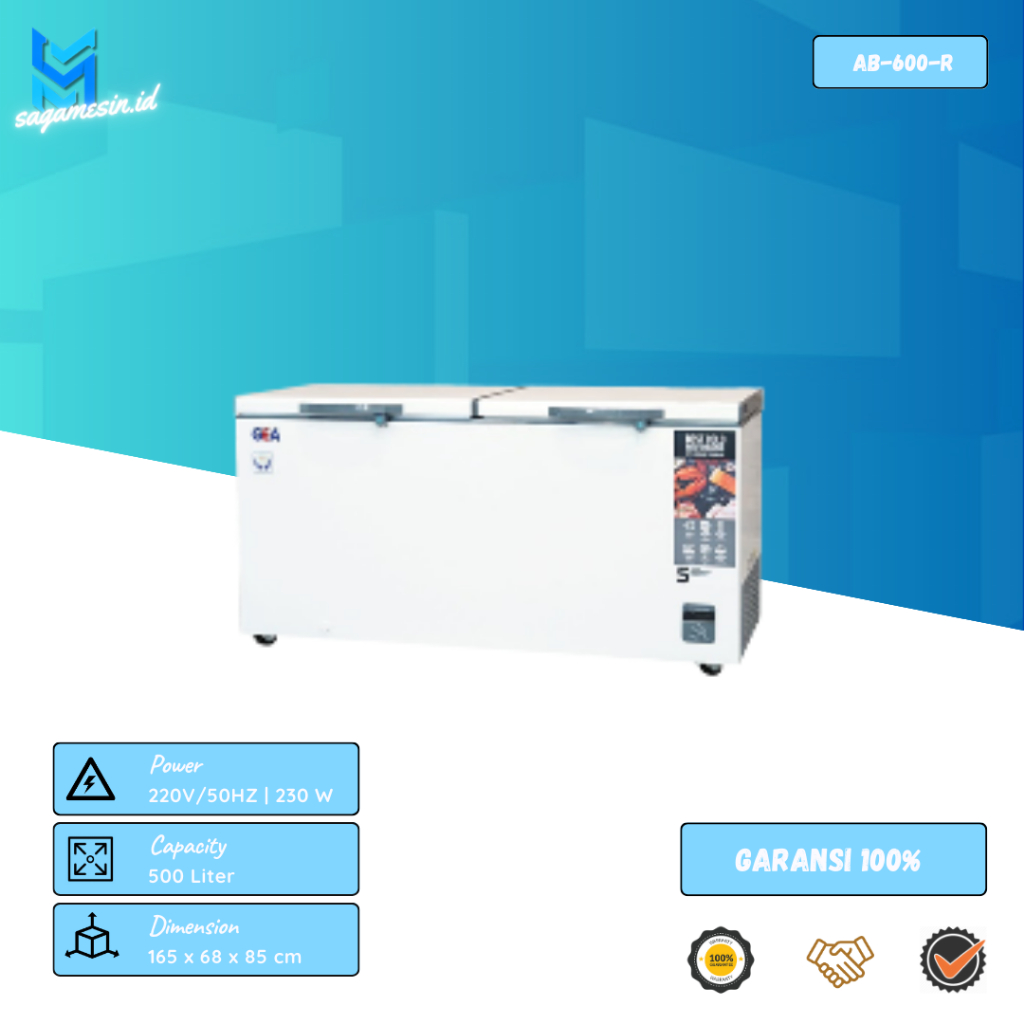 Chest Freezer GEA AB-600-R | AB-750-R Chest Freezer 2 Pintu GEA | Frezer box GEA | Chest Freezer Besar | Freezer Box 2 Pintu