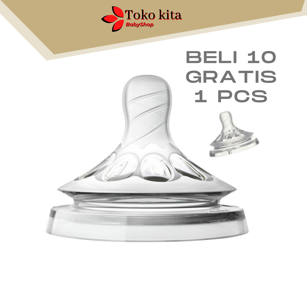 DOT AVENT NATURAL // DOT BAYI BOTOL SUSU -NIPPLE AVENT NATURAL FEEDIN OEM