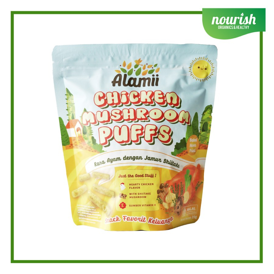

Alamii Chicken Mushroom Puffs / Rasa Ayam Jamur NO MSG (1+ Tahun) 30g-Jakut
