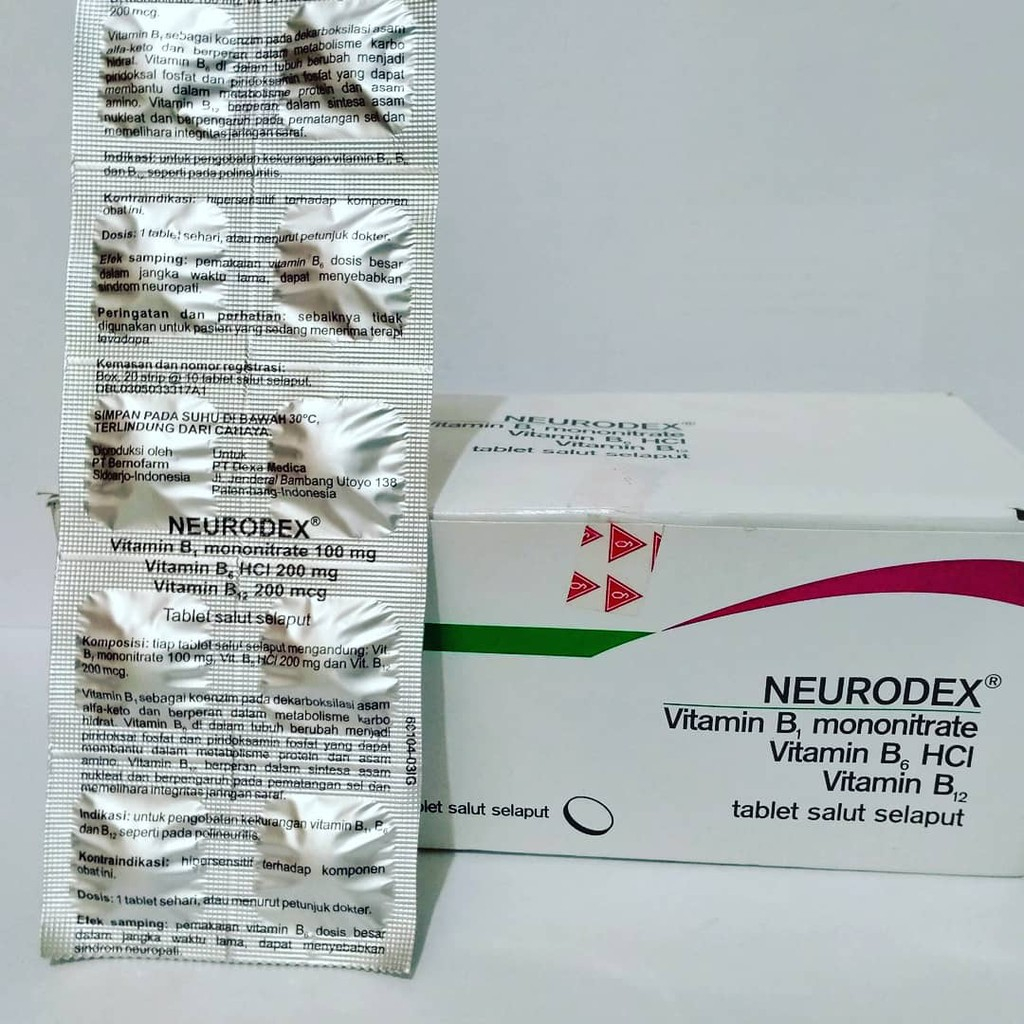 Neurodex Strip isi 10 tab  - Vitamin Saraf & Capek - Capek