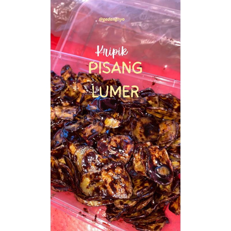 

Kripik pisang coklat lumer