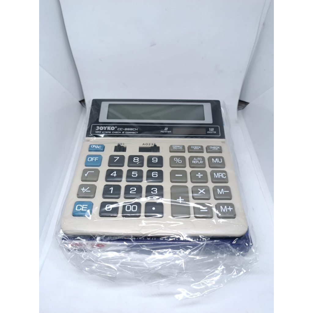 

KALKULATOR SEDANG BATERAI SURYA 12 ANGKA MEREK JOYKO CC 868CH 1 PCS