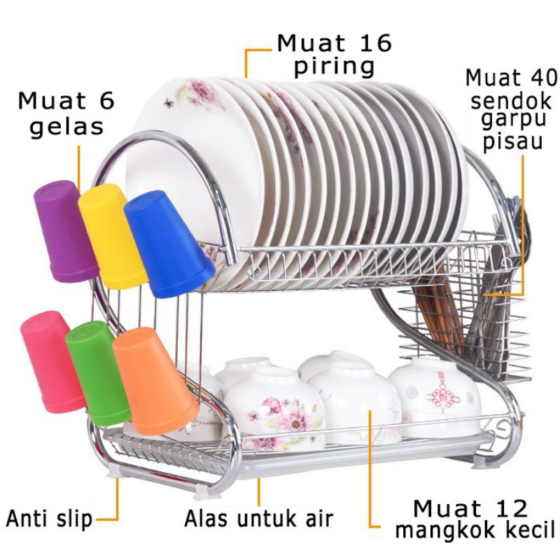 Rak piring / rak wastafel / rak mini / rak piring murah
