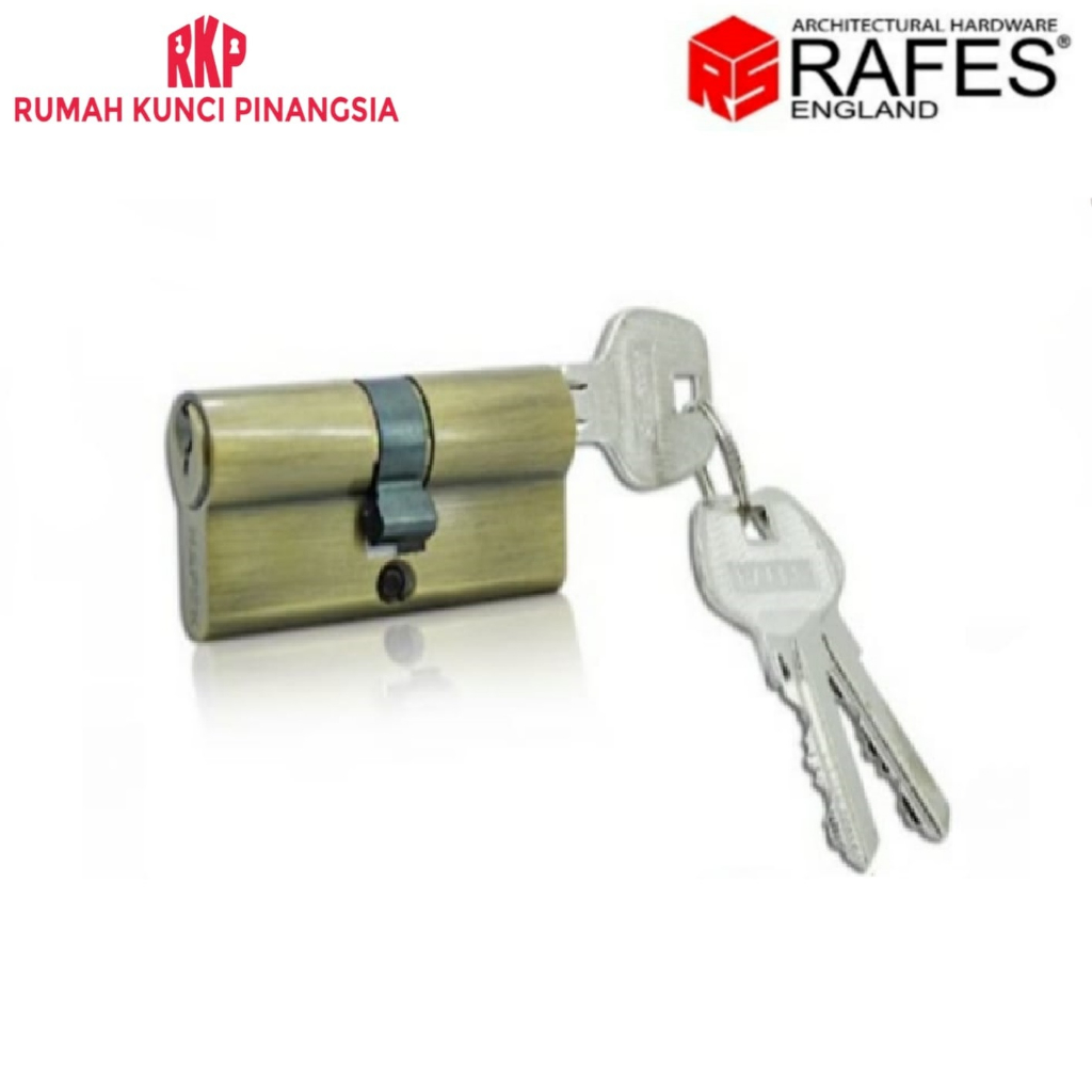 Door Cylinder Lock Kunci Silinder Pintu Kunci-Kunci 7 cm Antique Brass Kuningan RAFES SL 6546