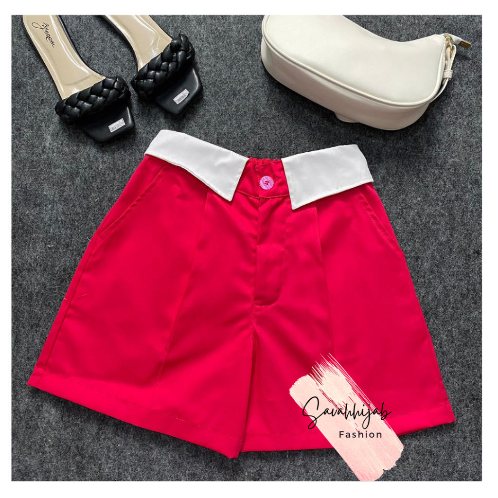 SHORT PANTS KATUN 6858 / CELANA BAHAN KATUN