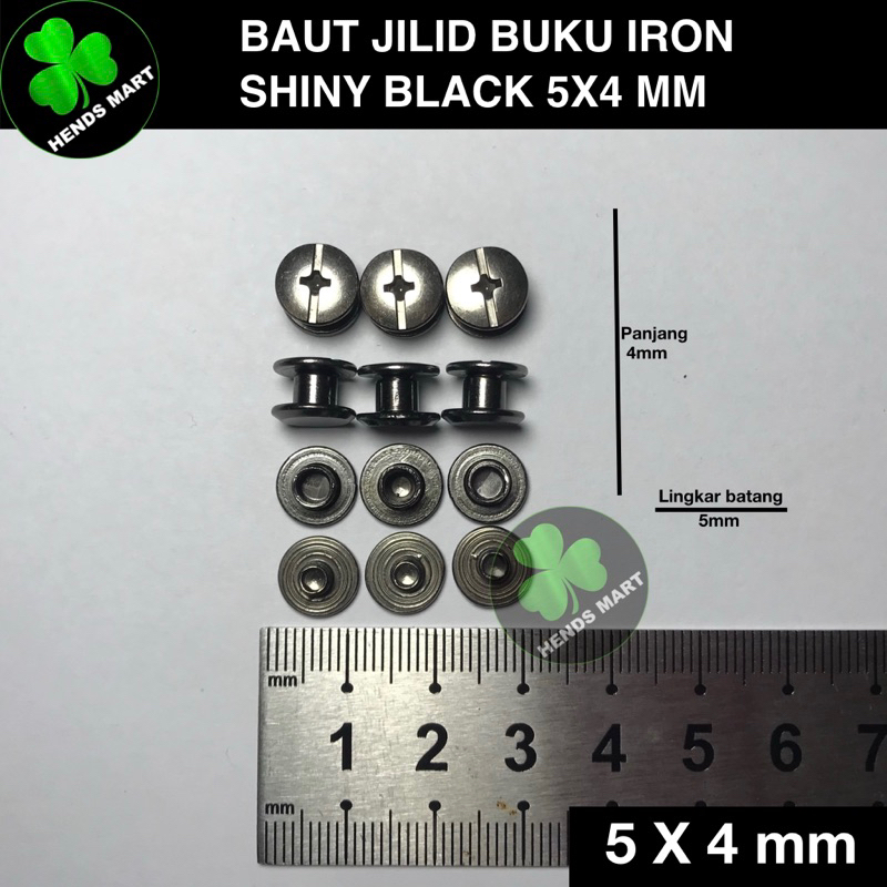 

SHINY BLACK BAUT JILID BUKU BAUT BUKU/ALBUM/MENU 5X4 MM