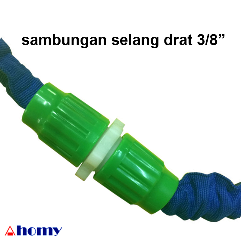 sambungan selang drat 3/8” jt48 hijau konektor selang magic hose