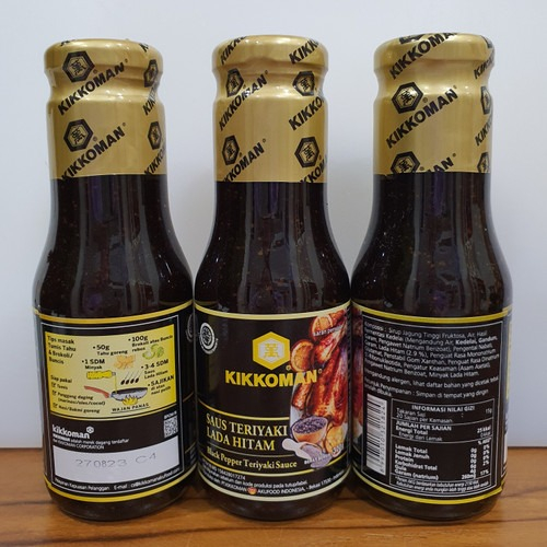 

Kikkoman saus teriyaki lada hitam black pepper teriyaki sauce
