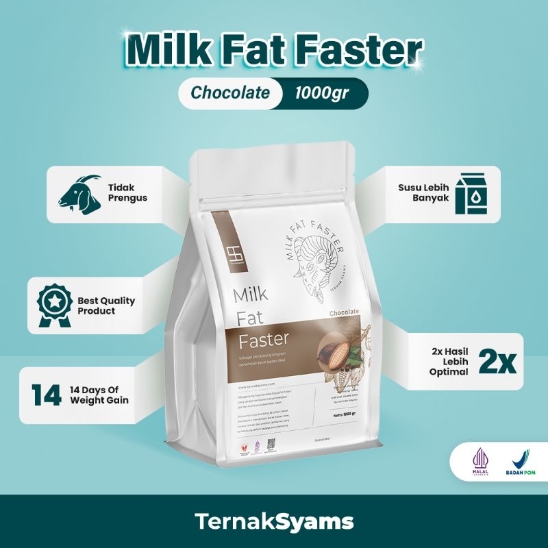 

Premium bubuk susu kambing etawa varian coklat penggemuk 1000 gram