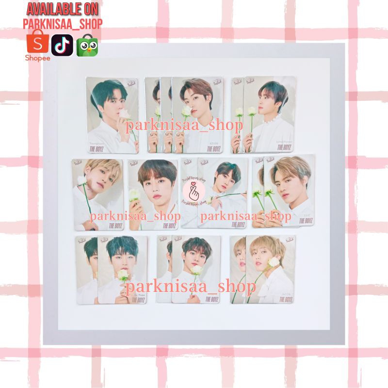 Photocard PC benefit yescard magazine Hongkong Bene yes HK The Boyz white Eric Q Juyeon New Sangyeon