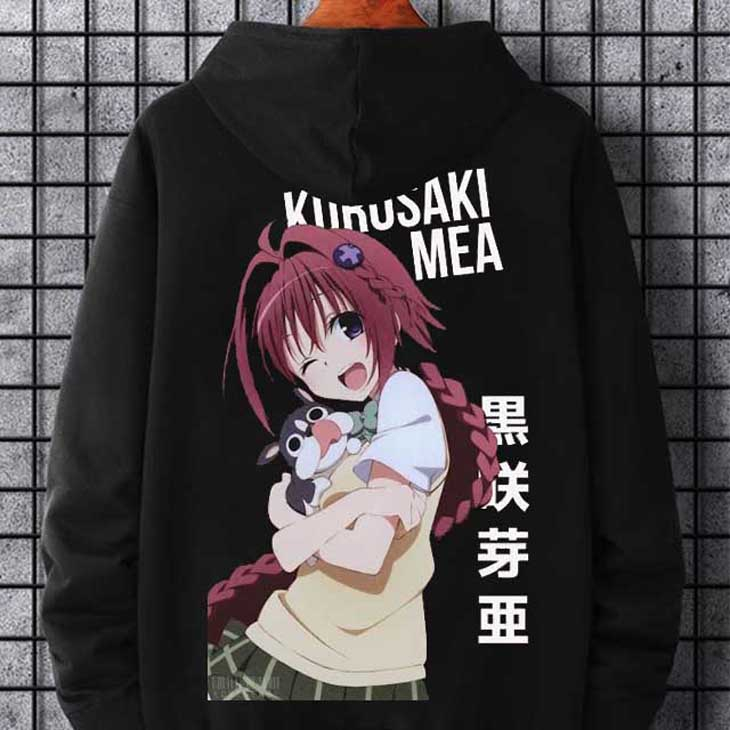 Jaket Hoodie Mea Kurosaki Hoodie Casual Unisex Bahan Katun