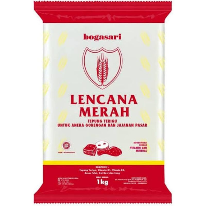 

tepung bogasari lencana merah 1kg