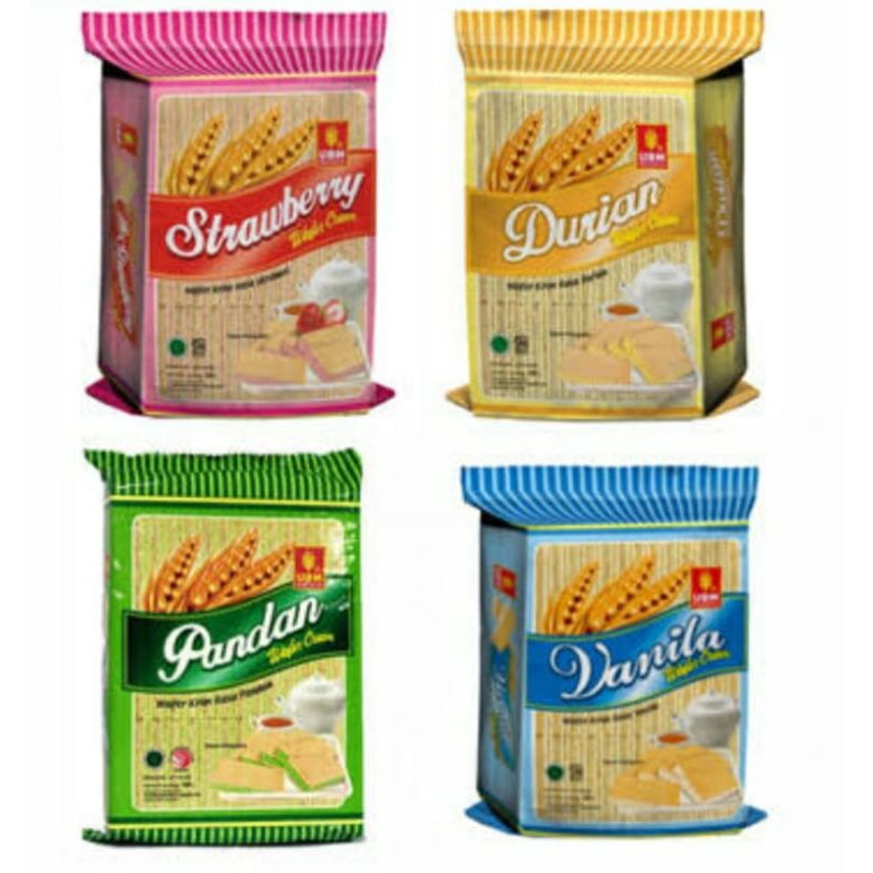 

wafer ubm pandan strawberry durian vanilla 230gr