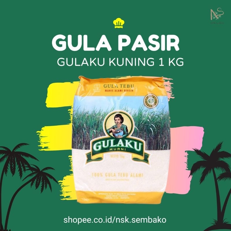 

Gula Pasir | Gulaku Kuning | Gulaku 1 Kg - Gulaku 1 Kilo / Gula Putih | Gula Tebu