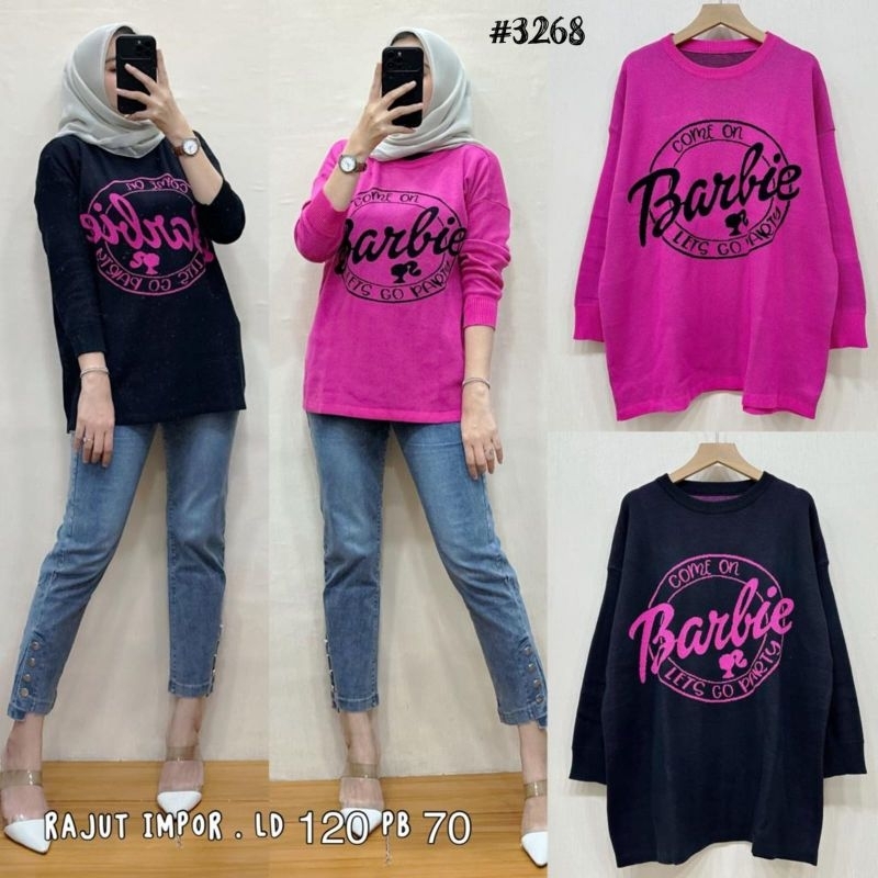 atasan big size oversize jumbo wanita rajutan import