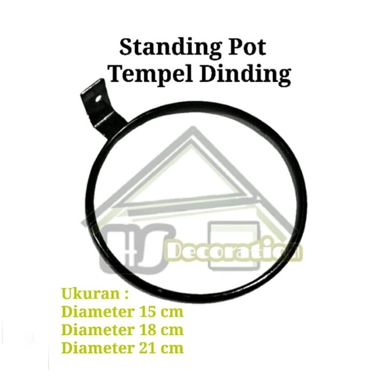 Rak bunga tempel dinding, standing pot bunga tempel dinding