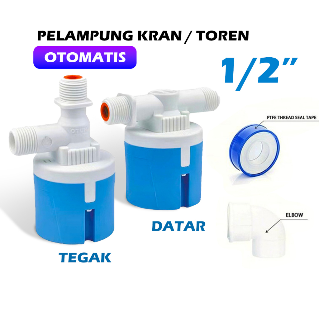 Kran Otomatis Bak Mandi 1/2 Pelampung Toren Vertikal Horizontal Floating Valve - Radar Otomatis Tore