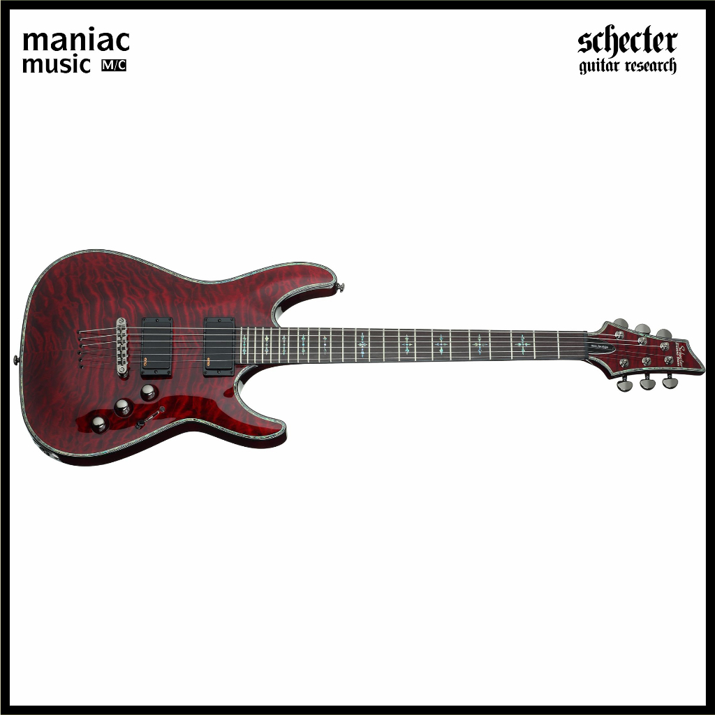 Schecter Hellraiser C 1 Black Cherry - HH EMG. Quilted Maple. Rosewood