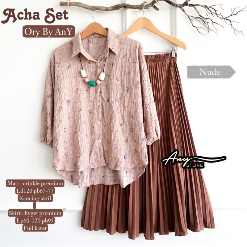 ACHA SET BY ANY// Crinkle premium// Bisa COD