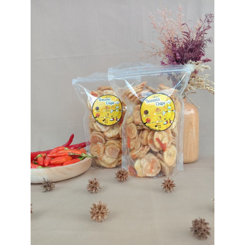 

Banana Chips Pedas Manis Ning 200 gram