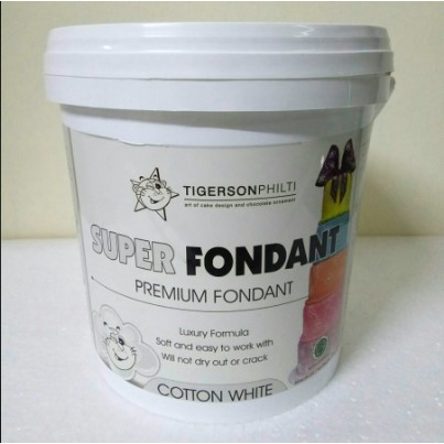 

Tigerson Philti Super Fondant Putih Cotton White 500 gram