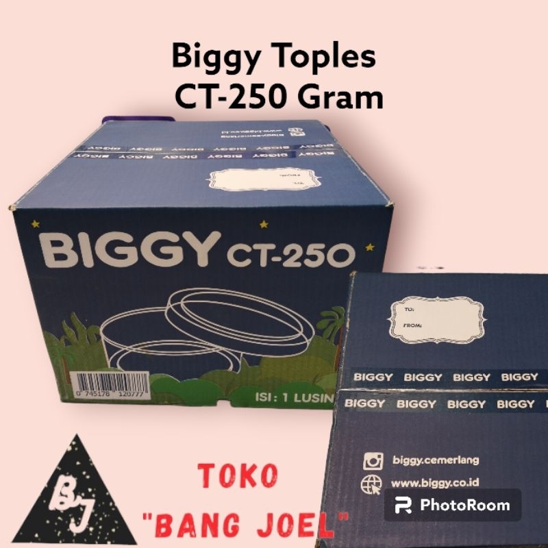 Biggy Toples 500Gram Isi 12PCS / Toples Kue Lebaran / Stoples CT-250