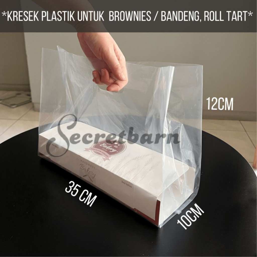 tas plastik BENING ukuran BROWNIES isi 50 kantong PE PP TRANSPARAN tebal kresek kantung clear transp
